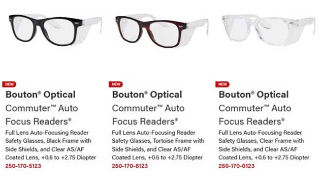 New Auto Focus Reader Safety Glasses
