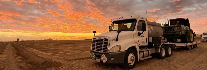 Soil Fumigation in an Almond Orchard in Fresno, CA