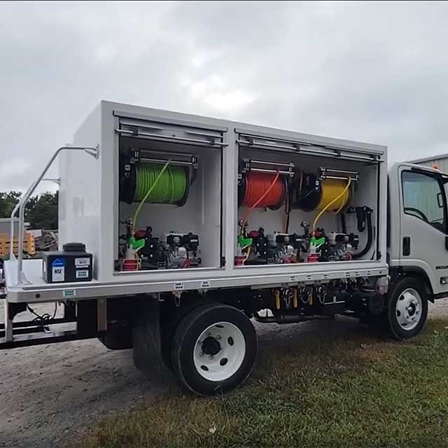 Reddick's Latest Semi-Enclosed Spray Truck 